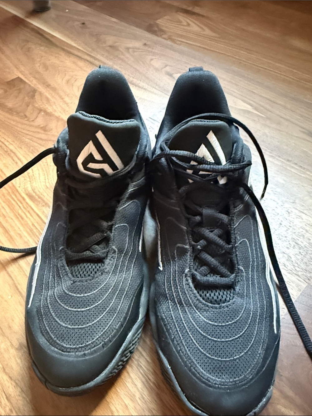 Liam Maverick Eva Men's Black basketball Sneakers with White Logo